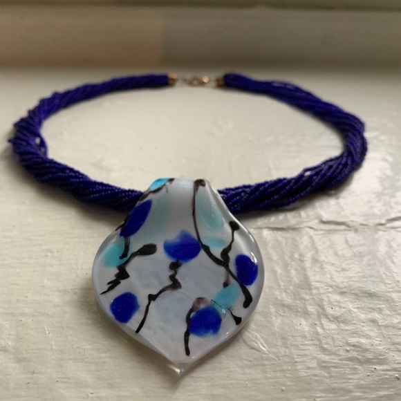Venetian Murano Glass Necklace - Picture 1 of 5